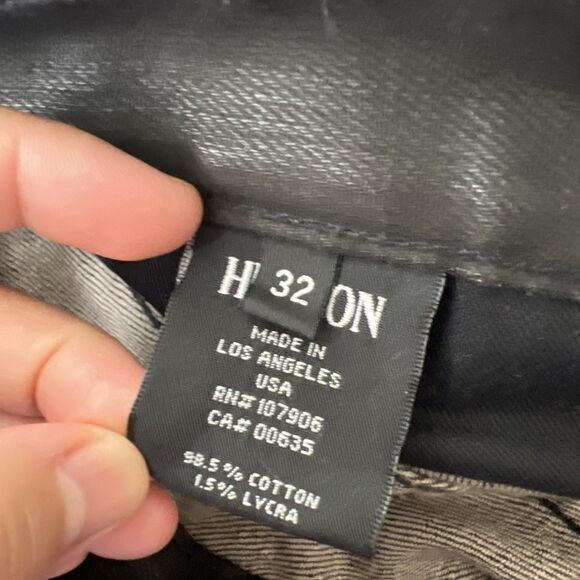 Hudson Byron 5 Pocket Straight Jeans Men 32 Brown Denim Cotton Button Fly USA - Picture 4 of 14